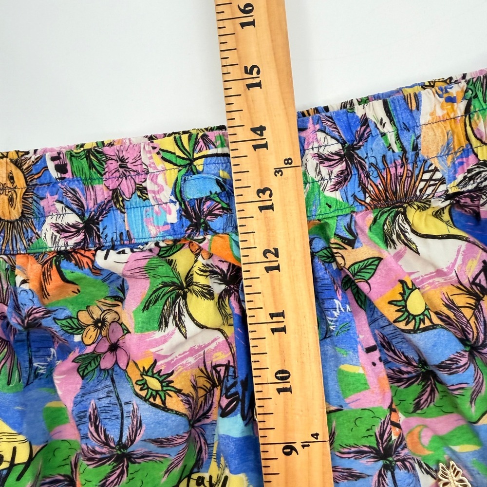 Kulani Kinis Tropical Cover‎ Up Sun Moon Celestial Wide Leg  Pants Womens Large - Picture 11 of 13